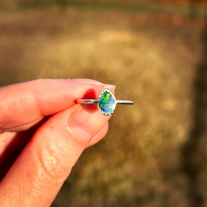 Australian Opal Ring // Size 6 // Ready to Ship