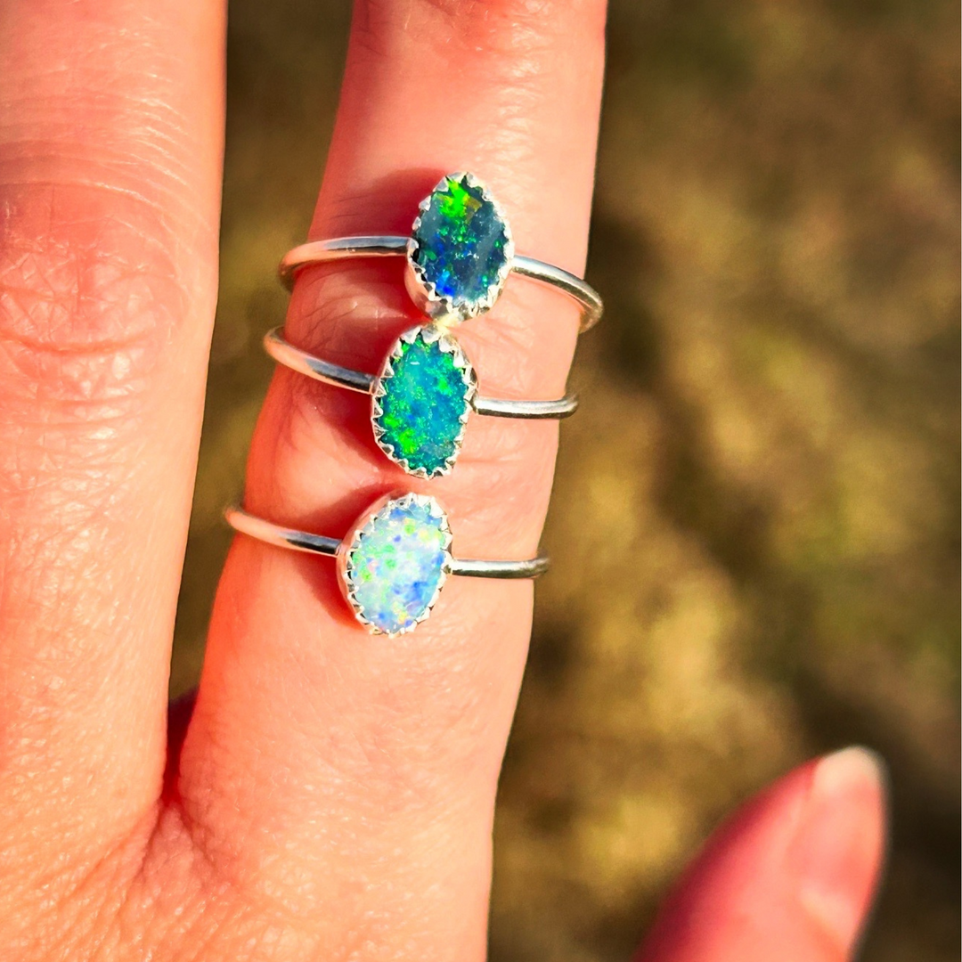 Australian Opal Ring // Size 6 // Ready to Ship