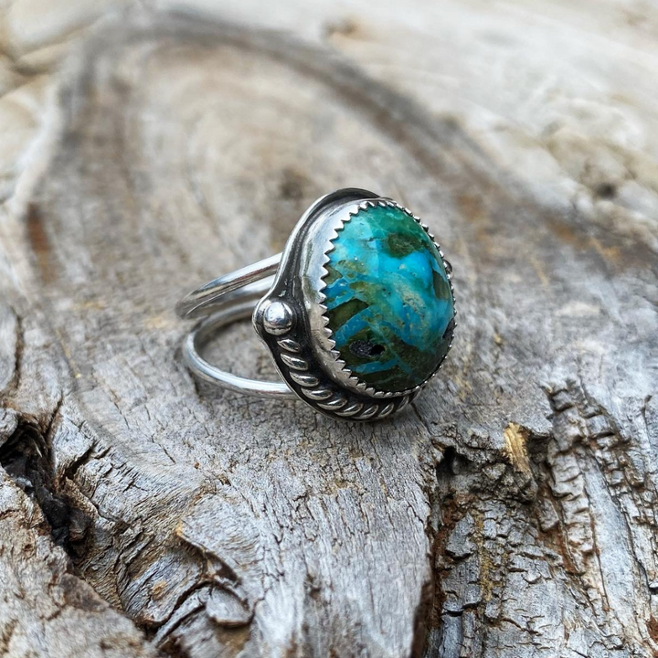 Kingman Turquoise Ring - Size 8