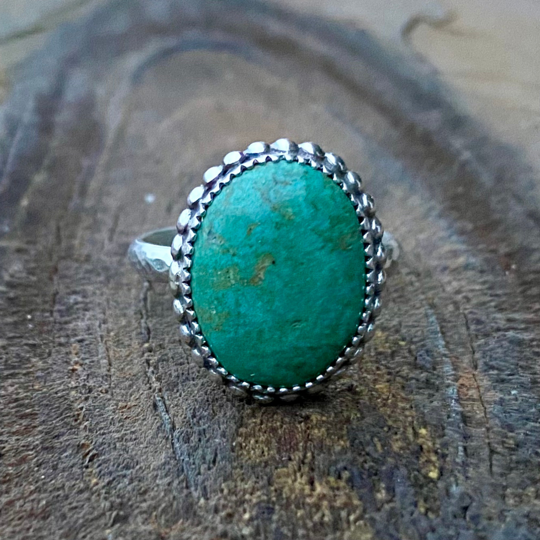 Kingman Turquoise Ring - Size 10