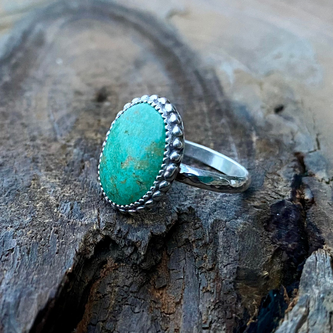 Kingman Turquoise Ring - Size 10