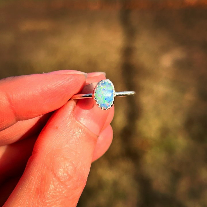 Australian Opal Ring // Size 6.5 // Ready to Ship