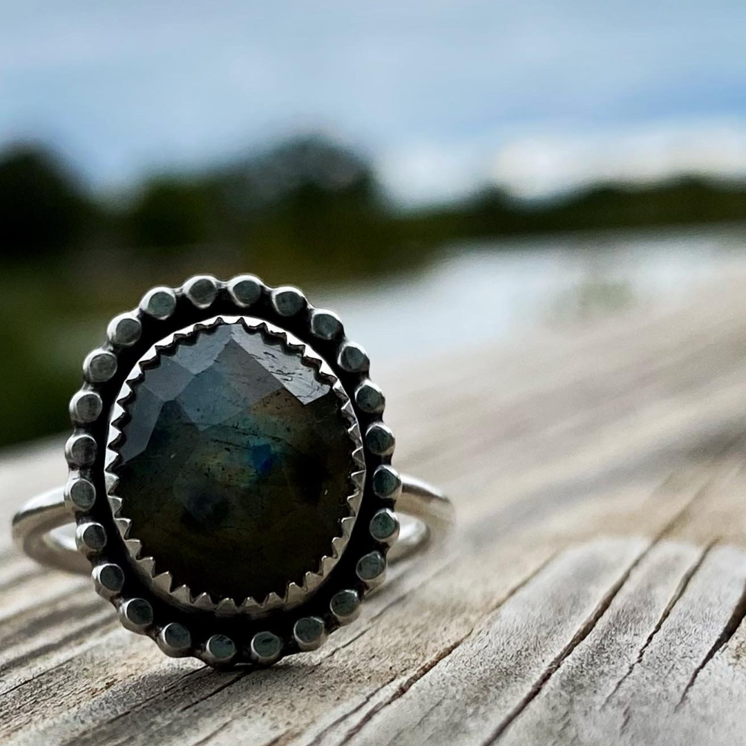 Labradorite Ring// Size 7.5