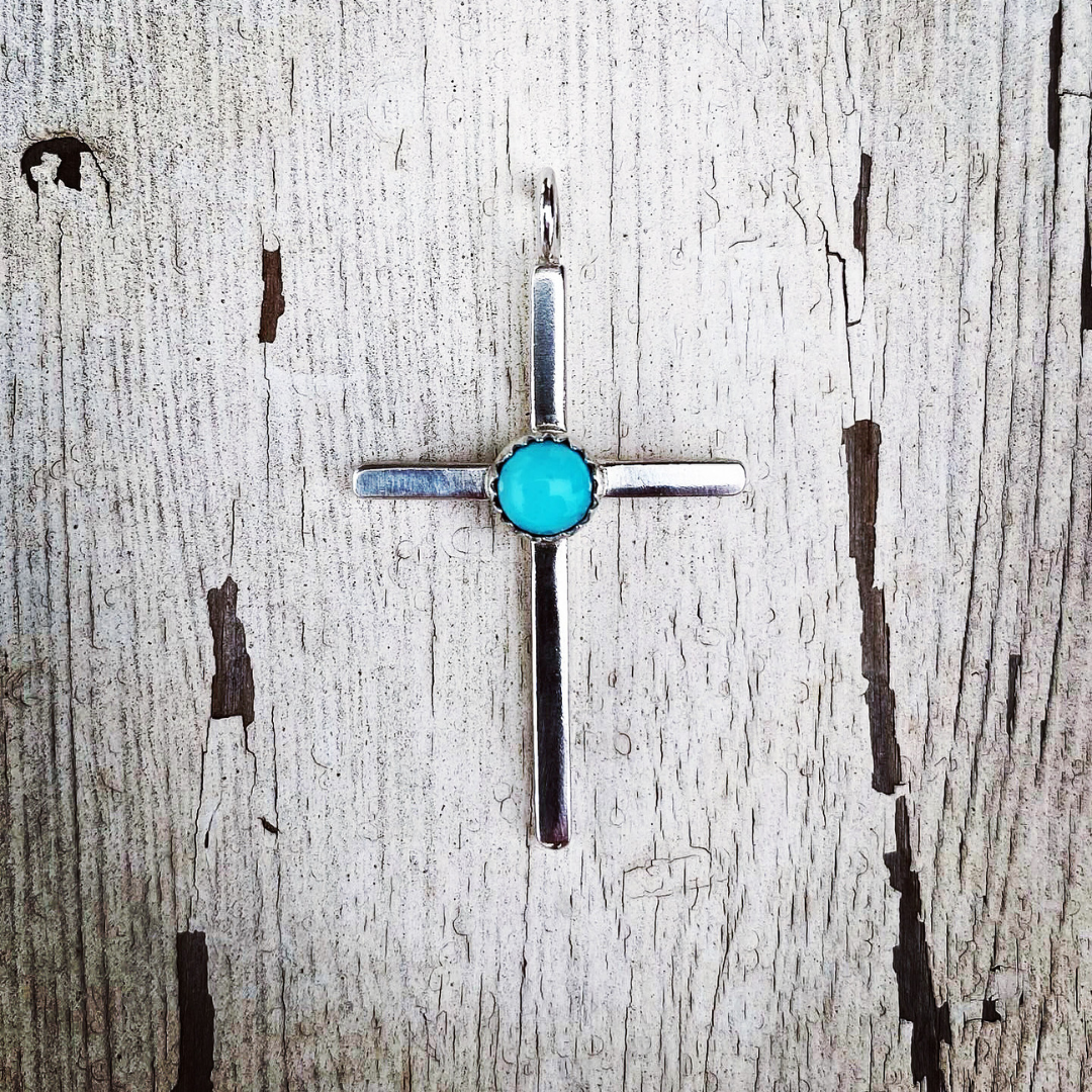 "The Lone Mountain" Cross Pendant // Ready to Ship