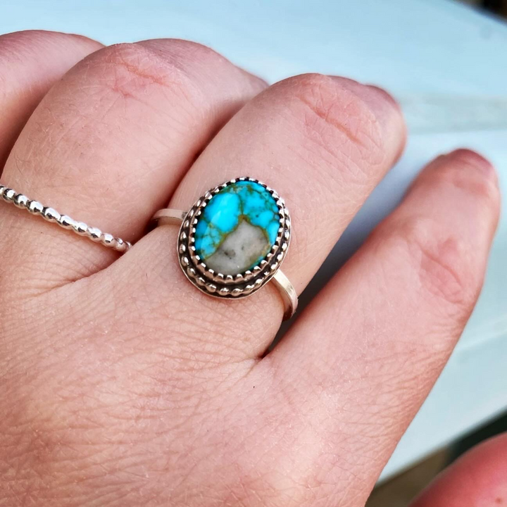 "Cloud in the Sky" Ring // Size 6 // Ready to Ship