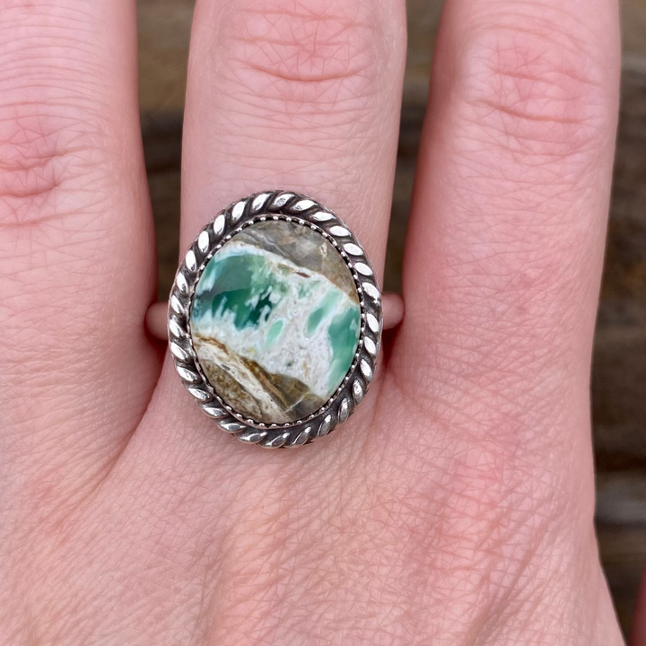 Day at the Beach Variscite Ring // Size 10