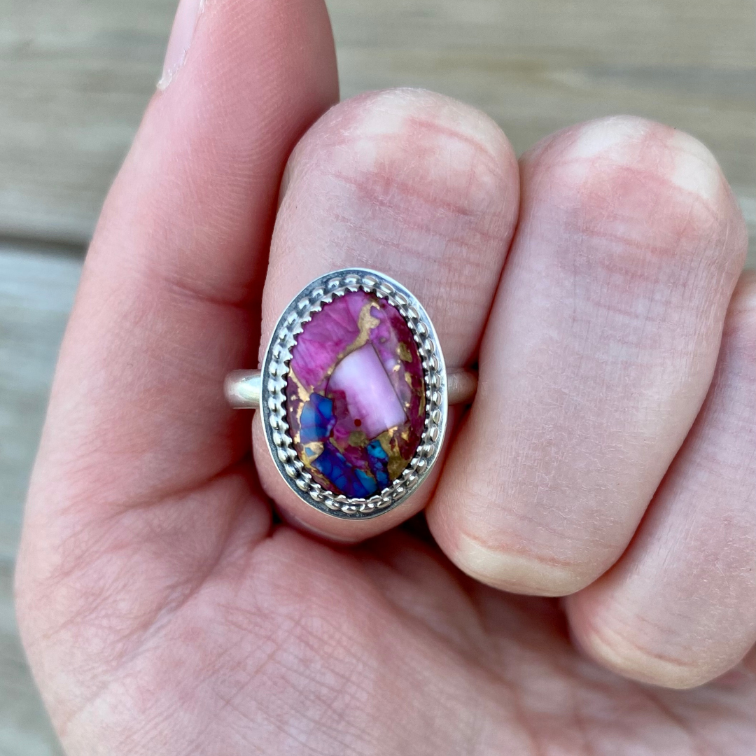 Purple Dahlia Ring // Size 8