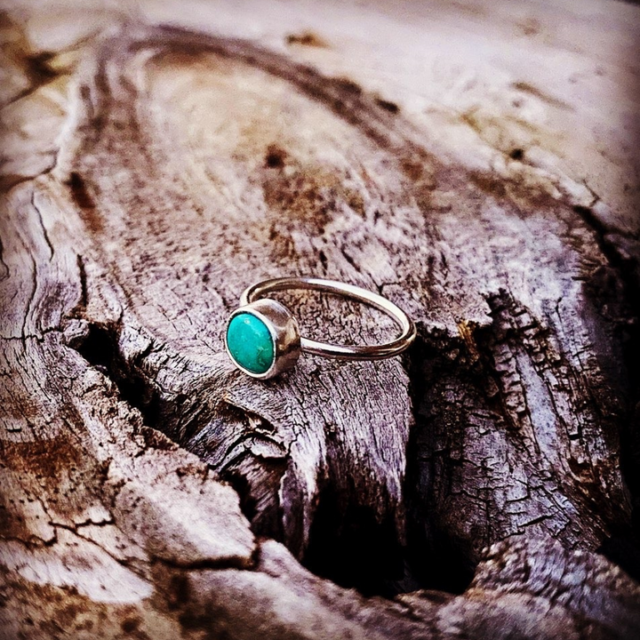 Emerald Valley Turquoise // Stacking Ring // Size 6.75