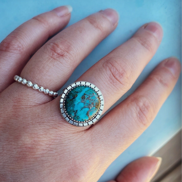 Stormy Skies Ring // Size 8 // Ready to Ship