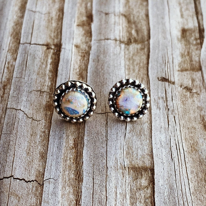 Sterling Opal Earring Studs // Ready to Ship