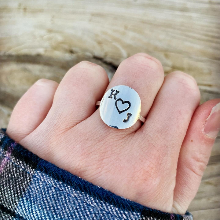 I Heart U Ring // Made to Order