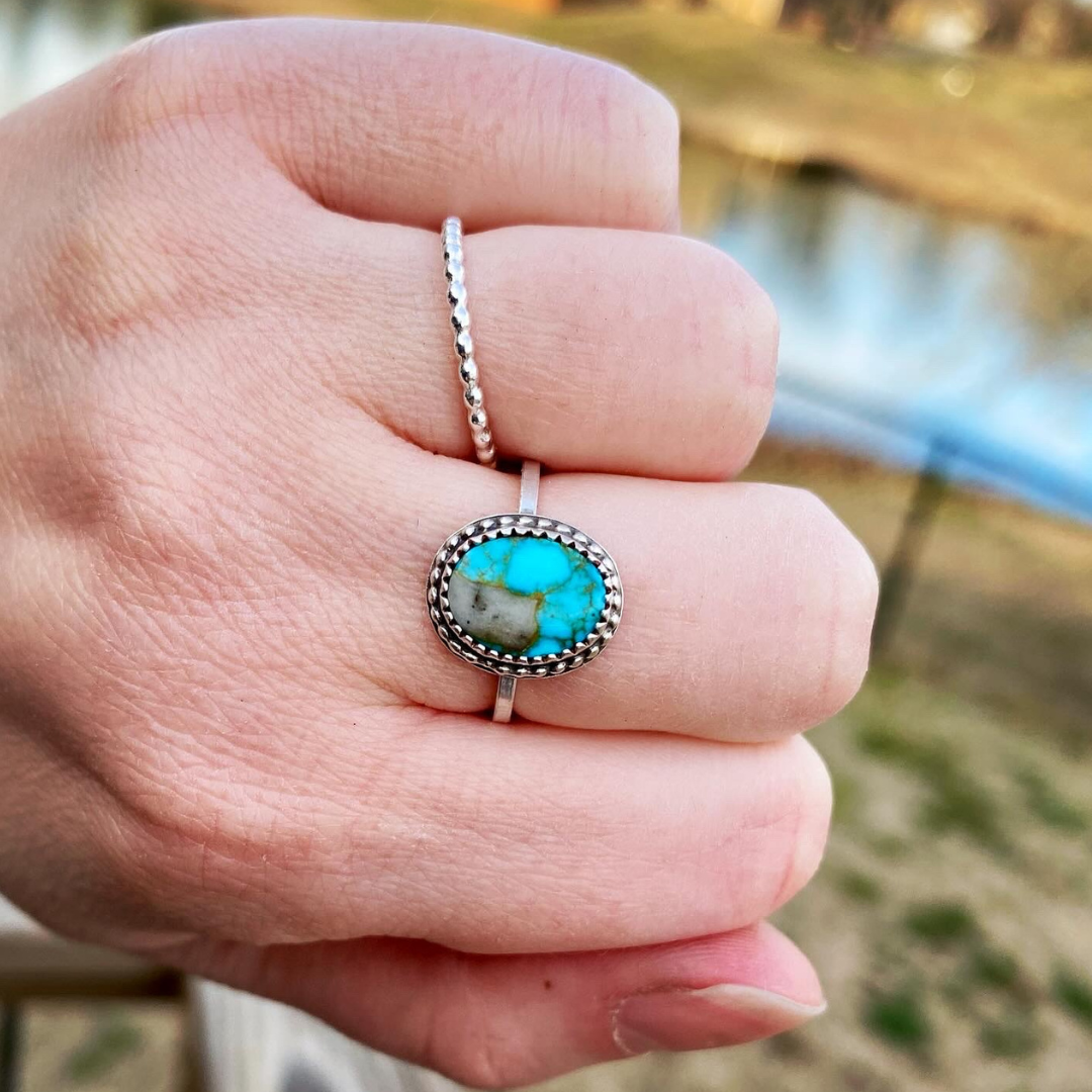 "Cloud in the Sky" Ring // Size 6 // Ready to Ship