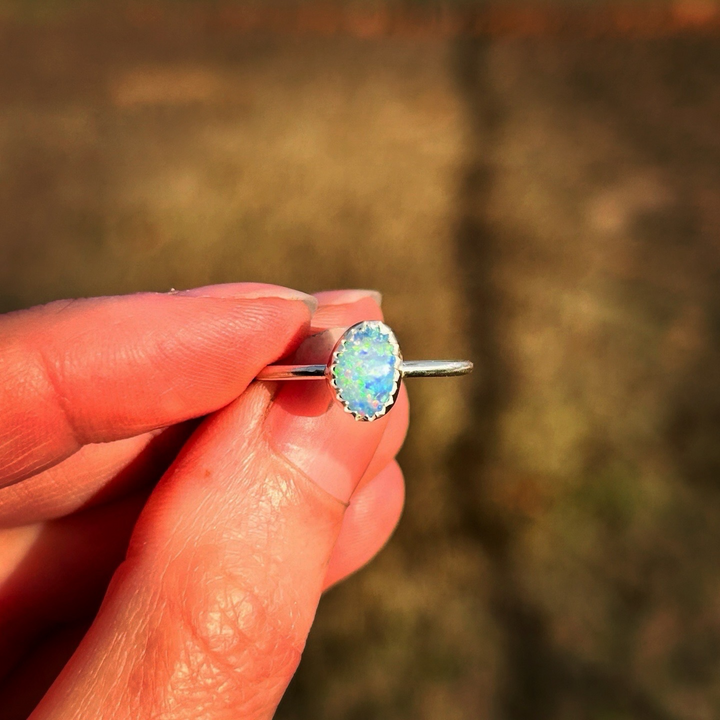 Australian Opal Ring // Size 6.5 // Ready to Ship