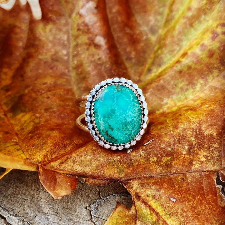 Sea Foam // Turquoise Ring // Size 9.5