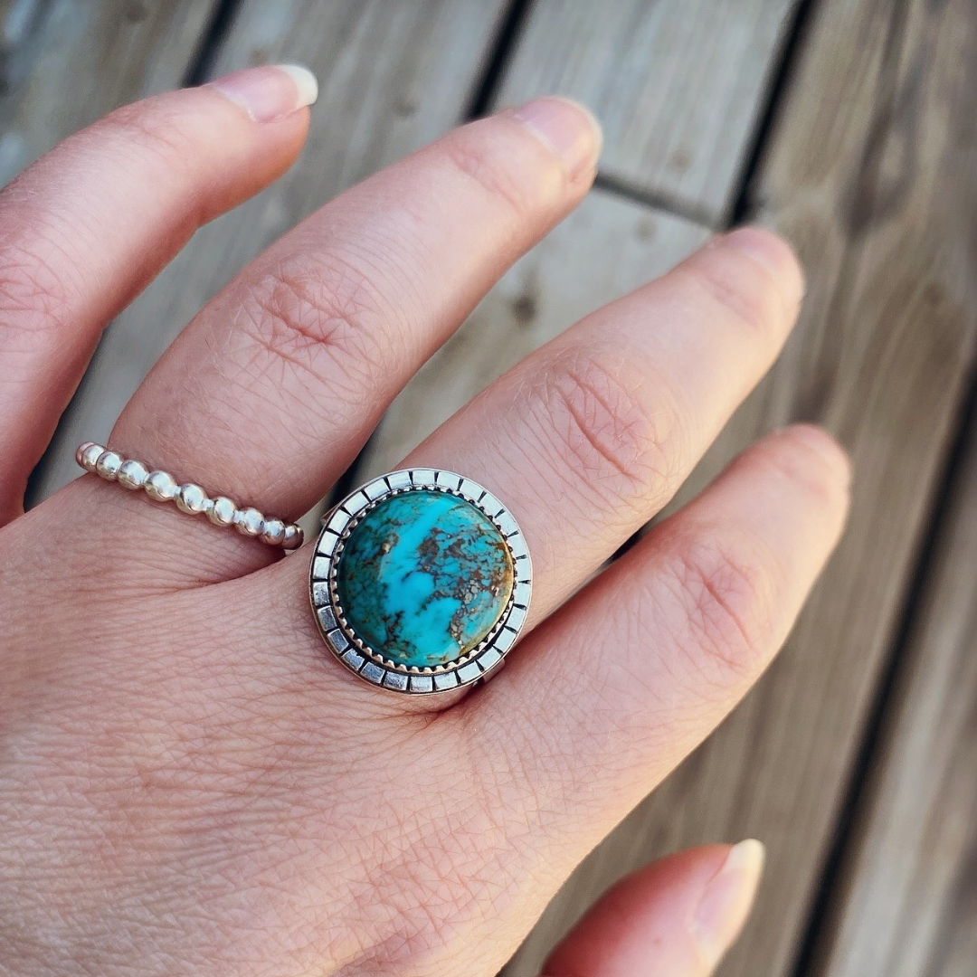 Stormy Skies Ring // Size 8 // Ready to Ship