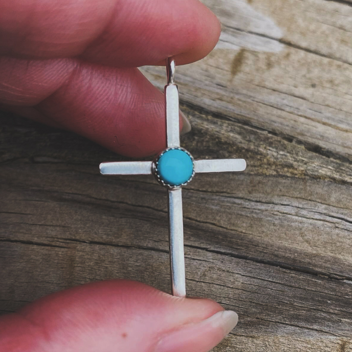 "The Lone Mountain" Cross Pendant // Ready to Ship