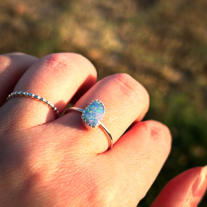 Sold - Australian Opal Ring // Size 7 // Custom for Kaylee