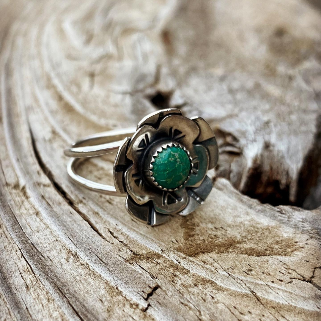 Emerald Valley Turquoise Ring // Size 9.5