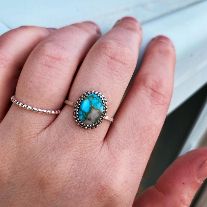 "Cloud in the Sky" Ring // Size 6 // Ready to Ship