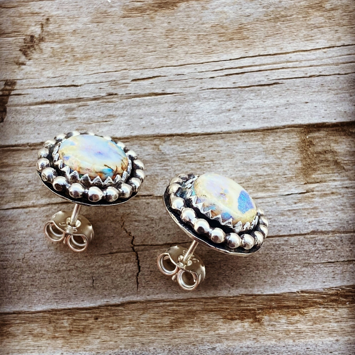 Sterling Opal Earring Studs // Ready to Ship