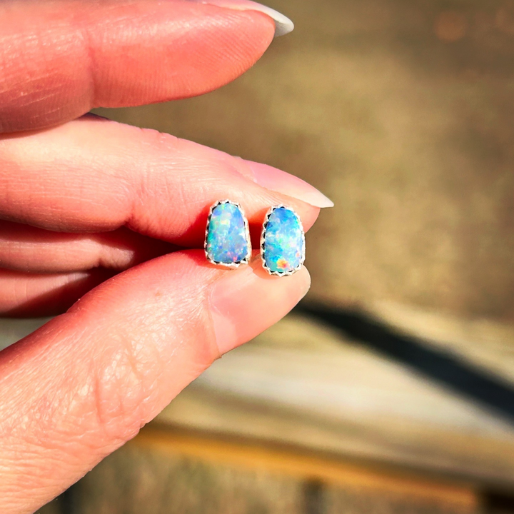 Australian Opal Earring Studs // Ready to Ship