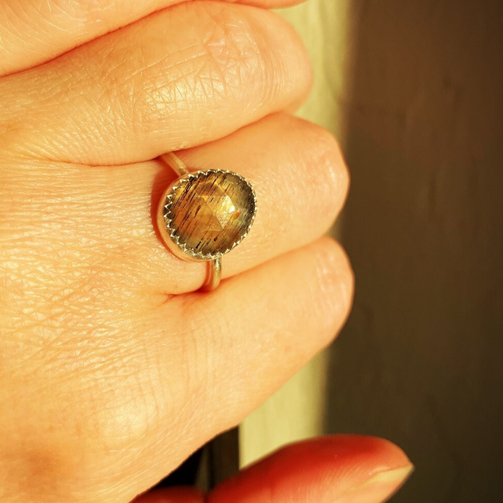 Sunstone Ring // Size 6.5 // Ready to Ship