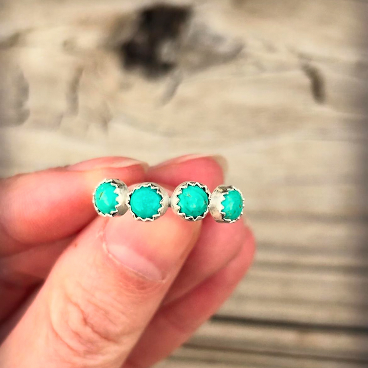 Lone Mountain Turquoise Ring // Size 9 // Ready to Ship