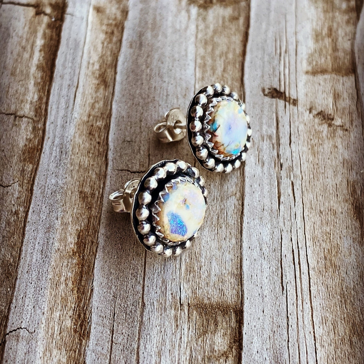 Sterling Opal Earring Studs // Ready to Ship