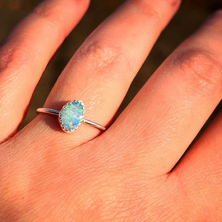 Australian Opal Ring // Size 6.5 // Ready to Ship