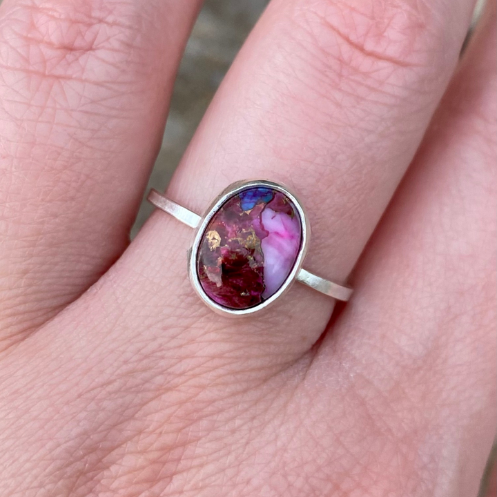 Purple Dahlia Ring // Size 8