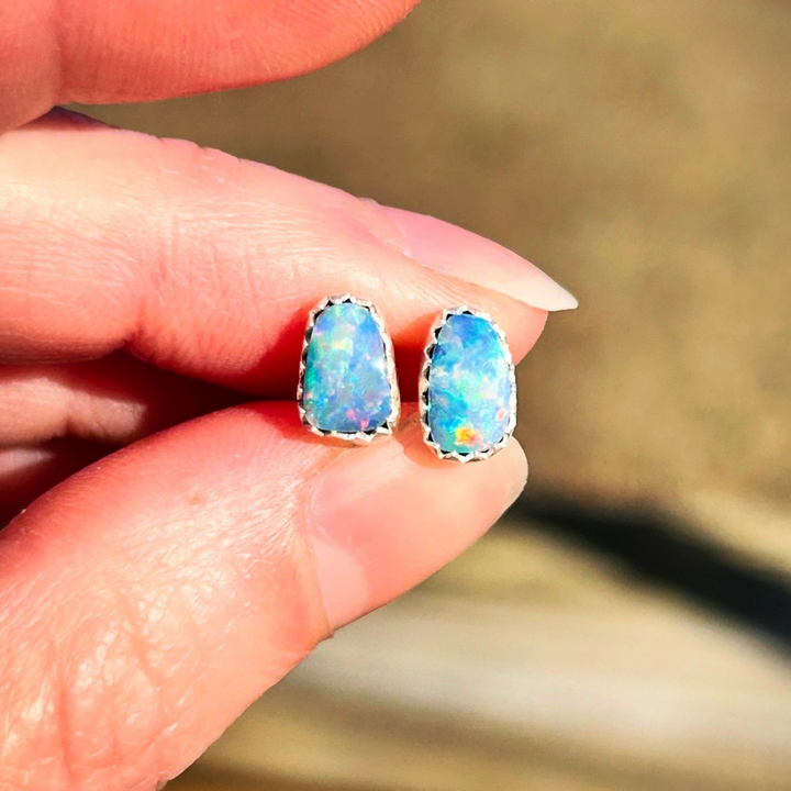 Australian Opal Earring Studs // Ready to Ship