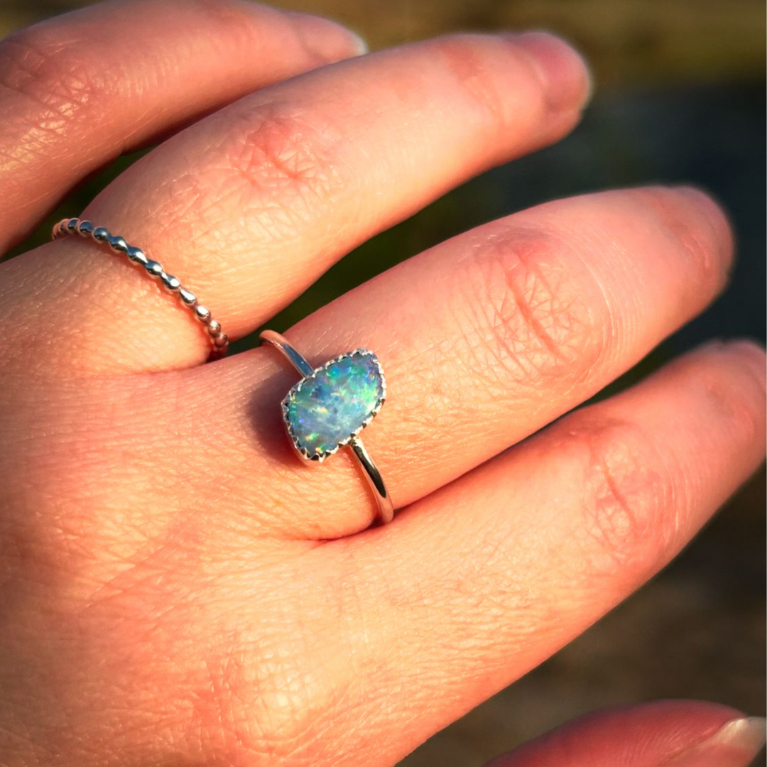 Sold - Australian Opal Ring // Size 7 // Custom for Kaylee