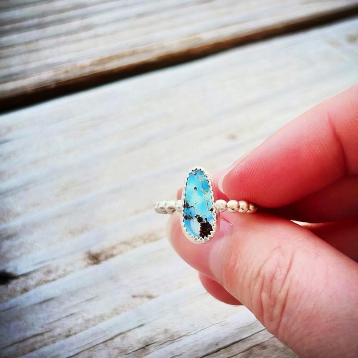 Golden Hills Turquoise Ring // Size 5 // Ready to Ship