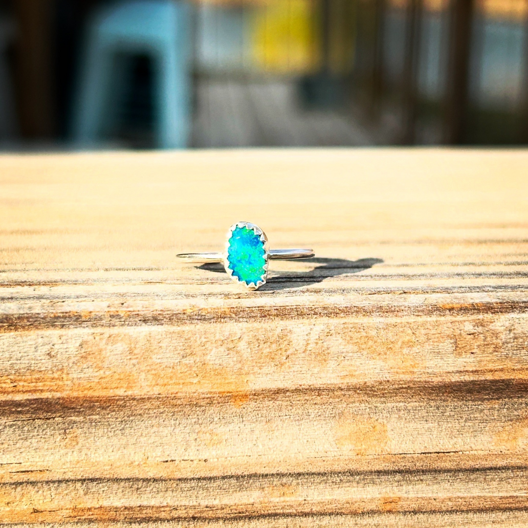 Australian Opal Ring // Size 5.5 // Ready to Ship