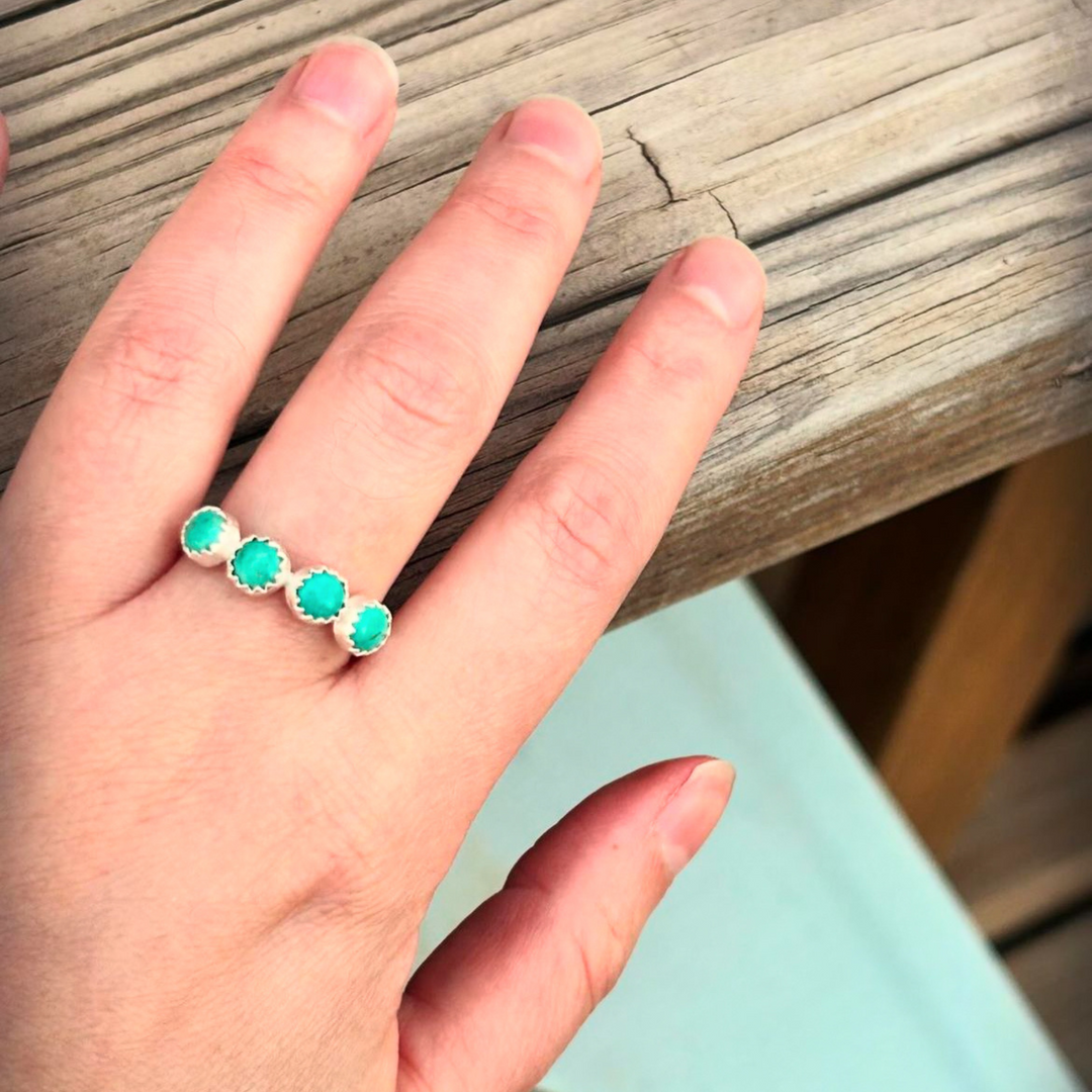 Lone Mountain Turquoise Ring // Size 9 // Ready to Ship