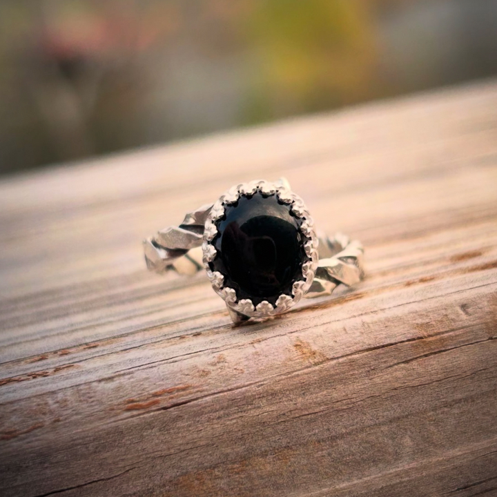 Black Onyx Ring // Size 9.5 // Ready to Ship