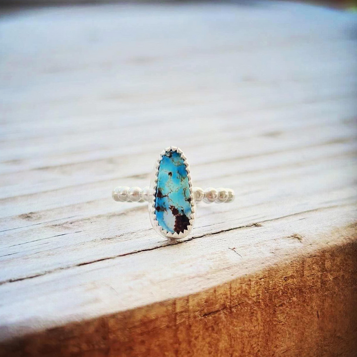 Golden Hills Turquoise Ring // Size 5 // Ready to Ship