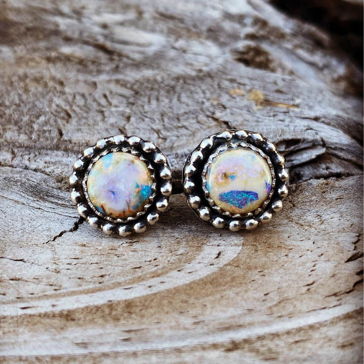 Sterling Opal Earring Studs // Ready to Ship