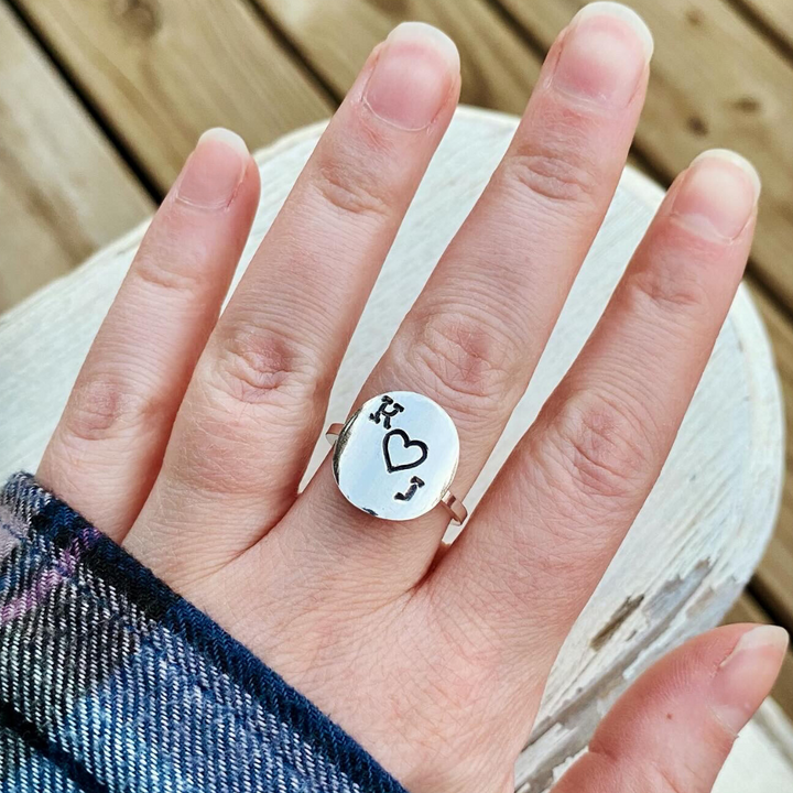 I Heart U Ring // Made to Order