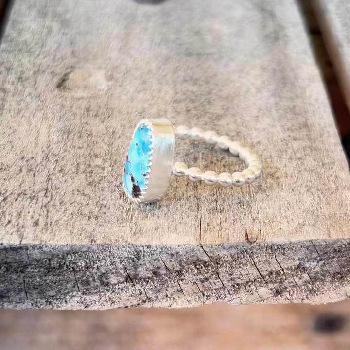 Golden Hills Turquoise Ring // Size 5 // Ready to Ship