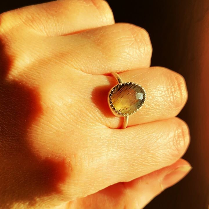 Sunstone Ring // Size 6.5 // Ready to Ship