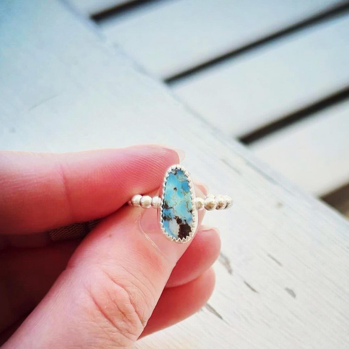 Golden Hills Turquoise Ring // Size 5 // Ready to Ship