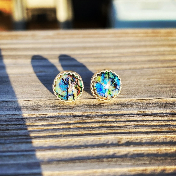 Sterling Opal Earring Studs // Ready to Ship